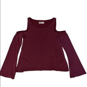 Hollister maroon long sleeve
